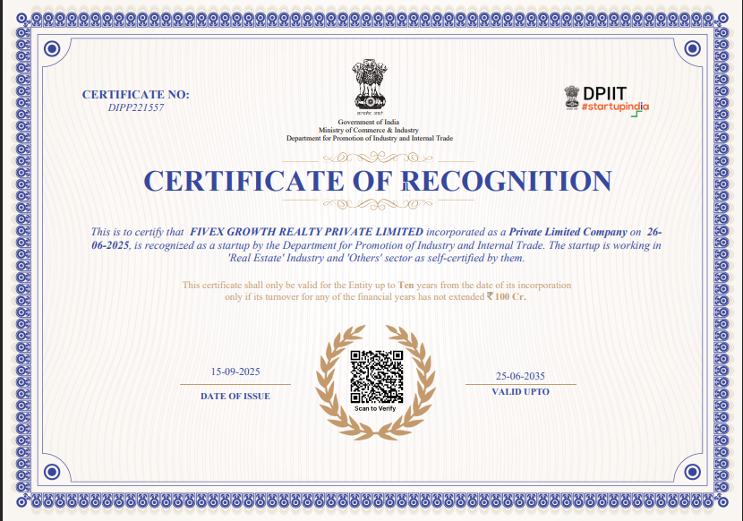 DPIIT Startup India Recognition